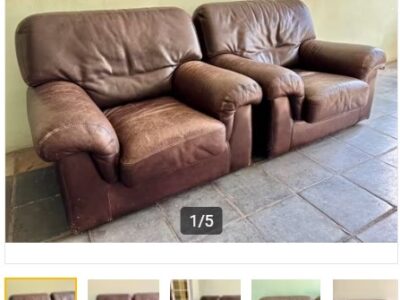 Bruine eenzit (2 stuks)