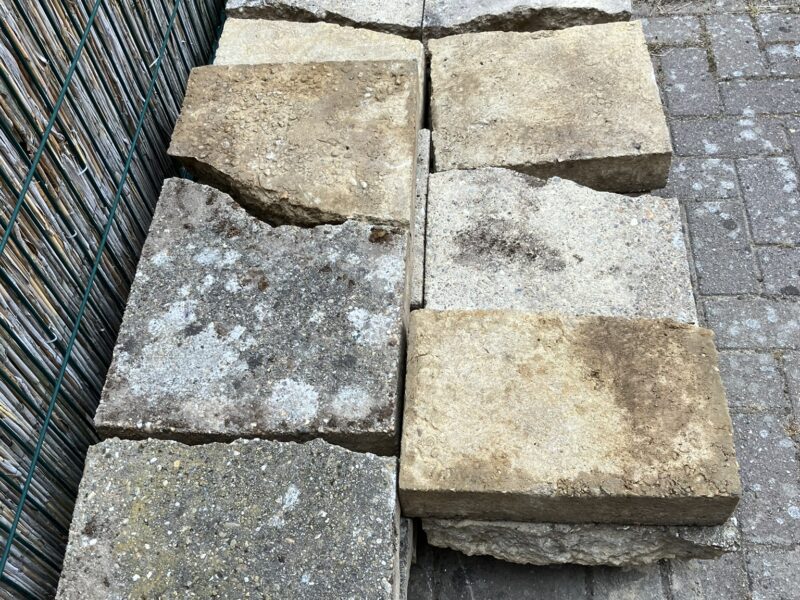 10 cm dikke grindtegels 40x40 cm (6,5 m2)