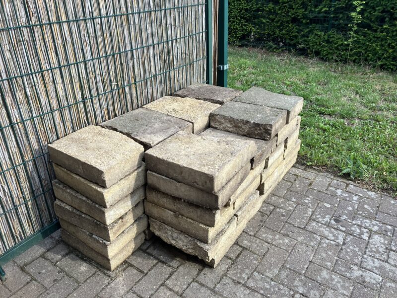 10 cm dikke grindtegels 40x40 cm (6,5 m2)